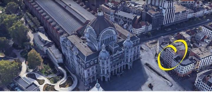 Royal Diamond Apartment @ Central Station Antwerpen Buitenkant foto